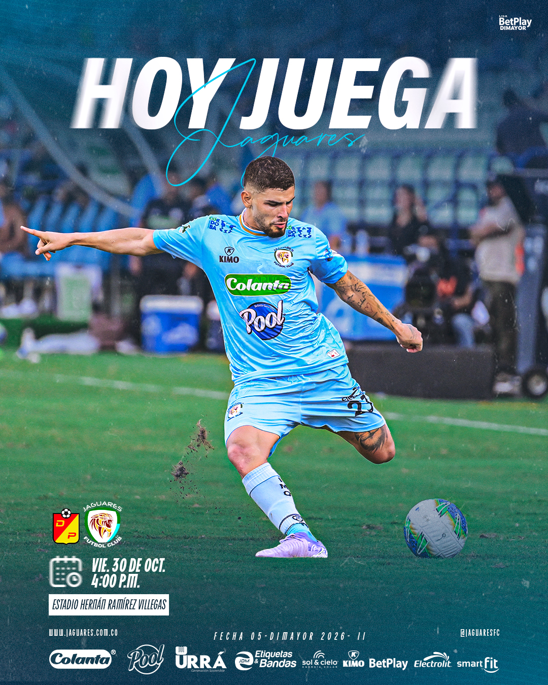 Jaguares viajó con 19 jugadores en la nómina para enfrentar a Deportivo Pereira